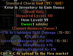 Standard Charm God