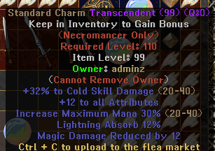 Standard Charm Transcendent