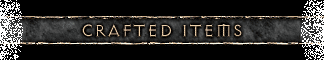 Objets fabriqués Diablo II Classic