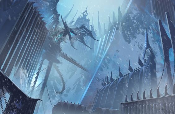 
Hình ảnh Sapphiron canh giữ Naxxramas, the Black Citadel tại Eastern Plaguelands.
