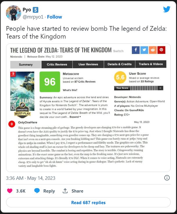 The Legend of Zelda: Tears of the Kingdom