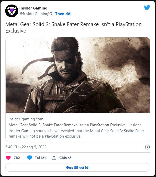Metal Gear Solid 3 Remake