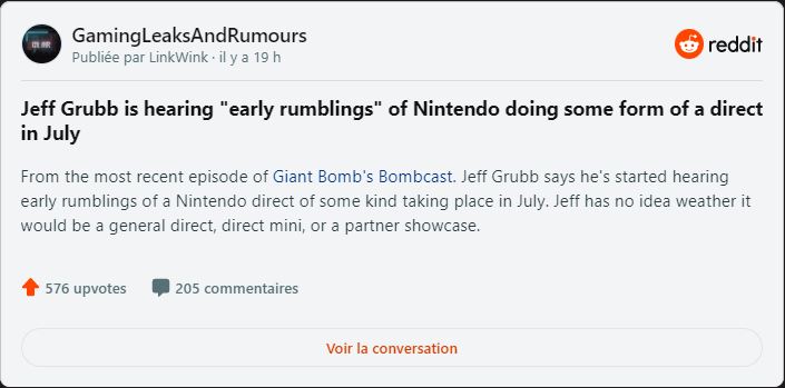 Nintendo Direct